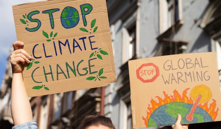 pancarte de manifestation climat